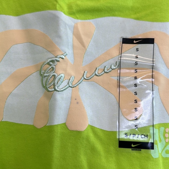 New NIKE SPRING BREAK GRAPHIC LOGO TANK TOP IN‎ LIME-GREEN Men’s Small - Picture 3 of 6